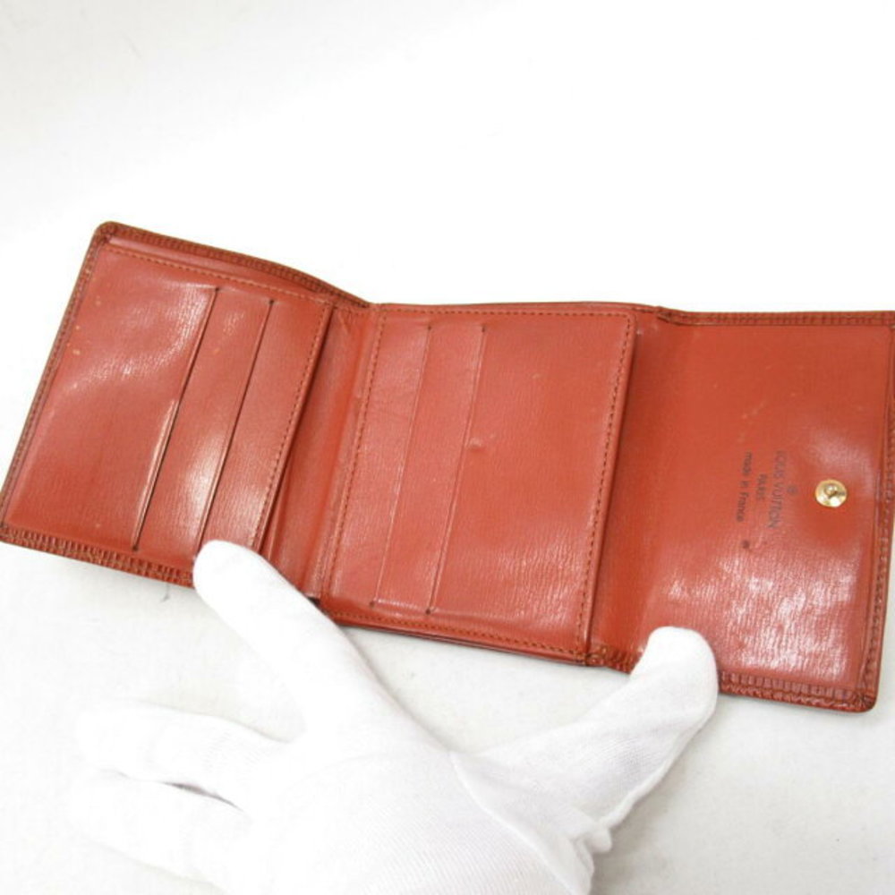 Louis Vuitton Double Hook Wallet Porte Monnaie Carte Epi Brown - Picture 6 of 16